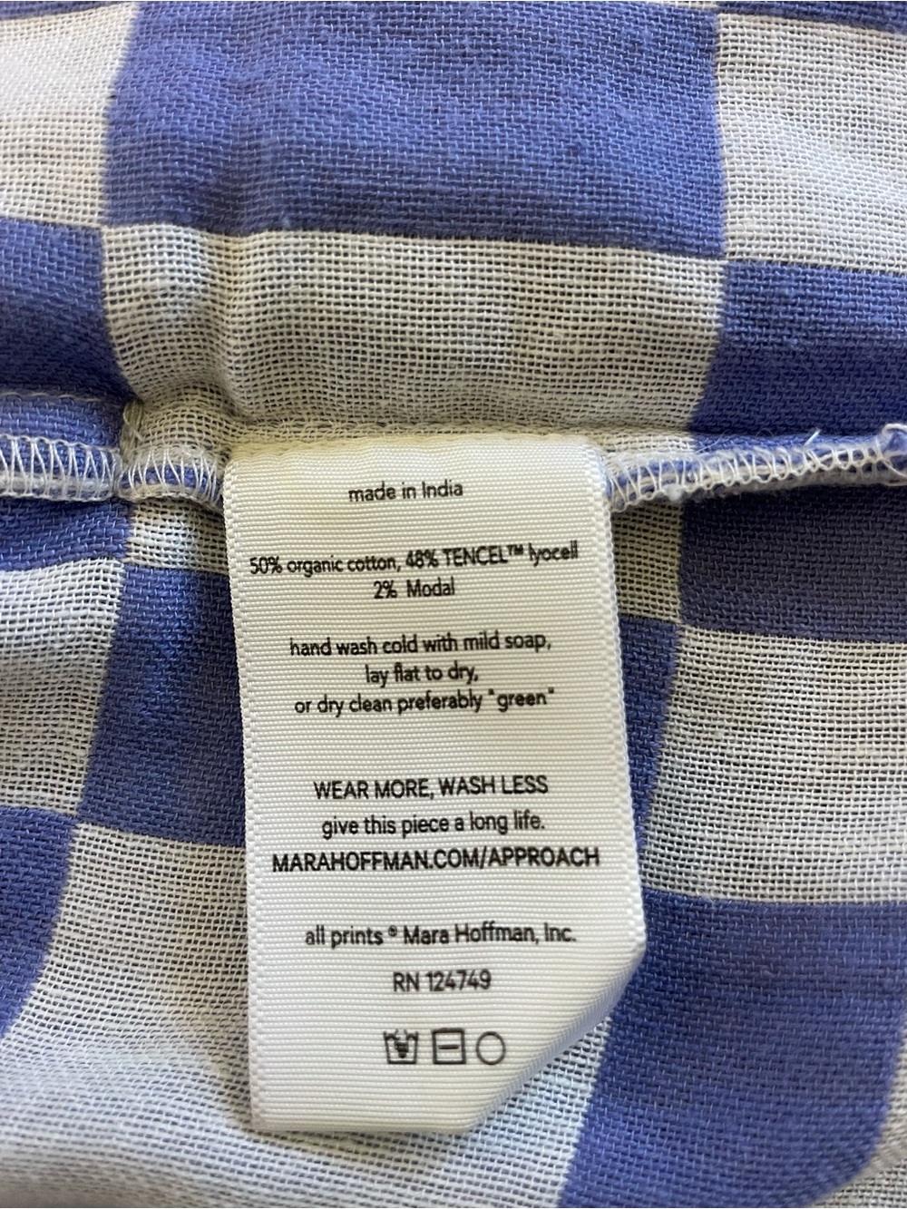 Mara Hoffman Ayra Checked Robe - Picture 6 of 7